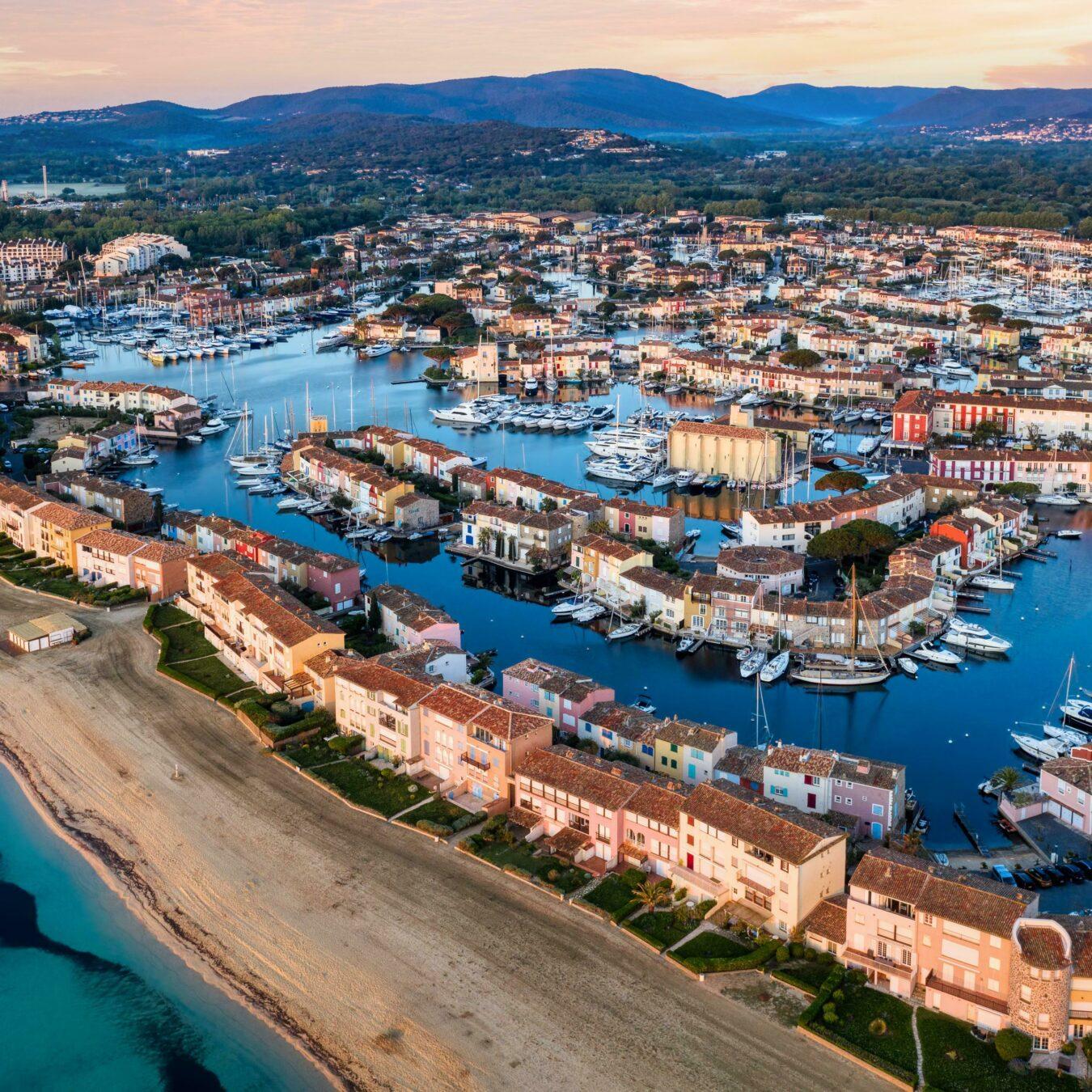 Ansicht von Port Grimaud in Frankreich