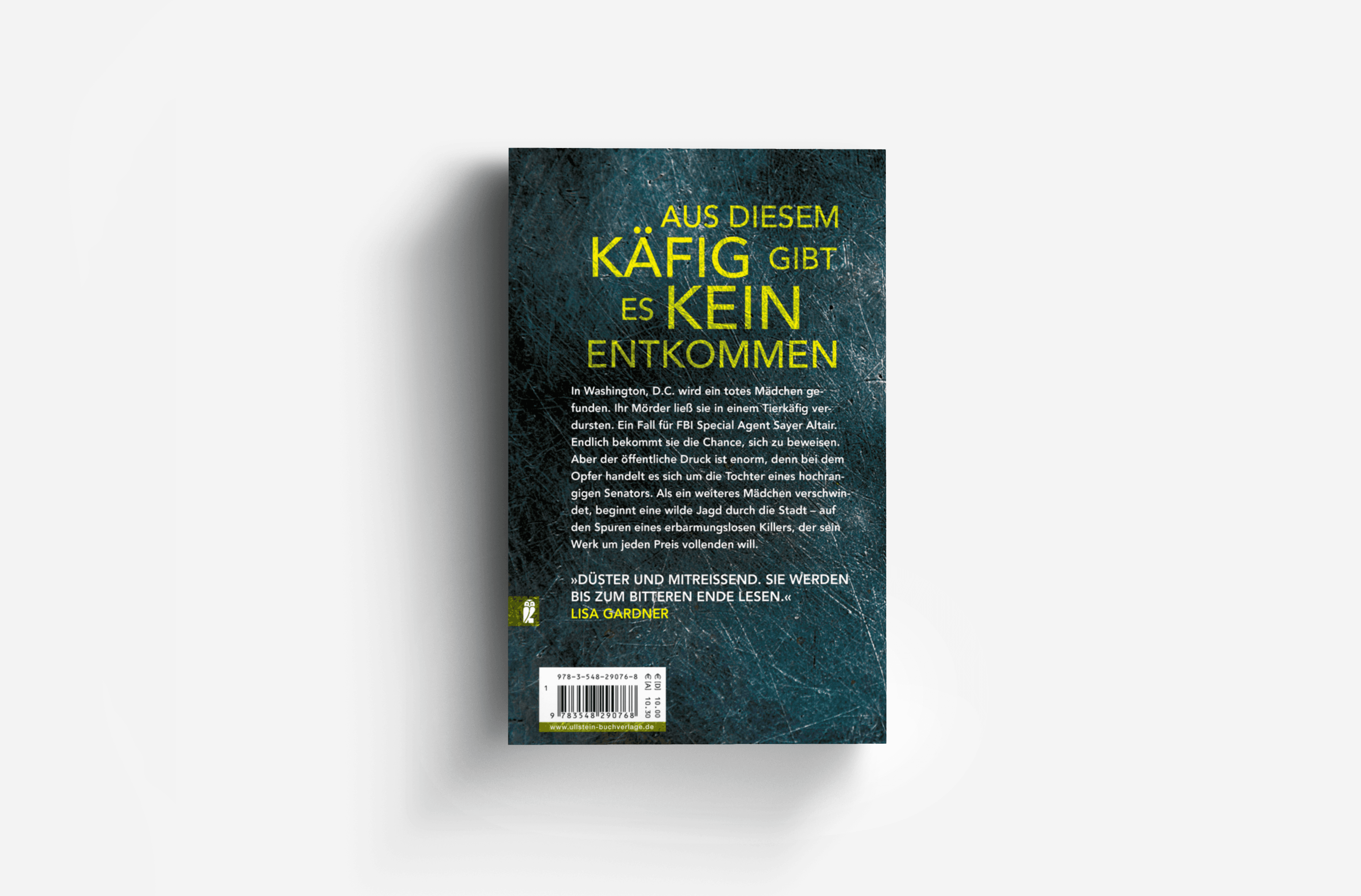 Buchcover von Todeskäfig (Ein Sayer-Altair-Thriller 1)