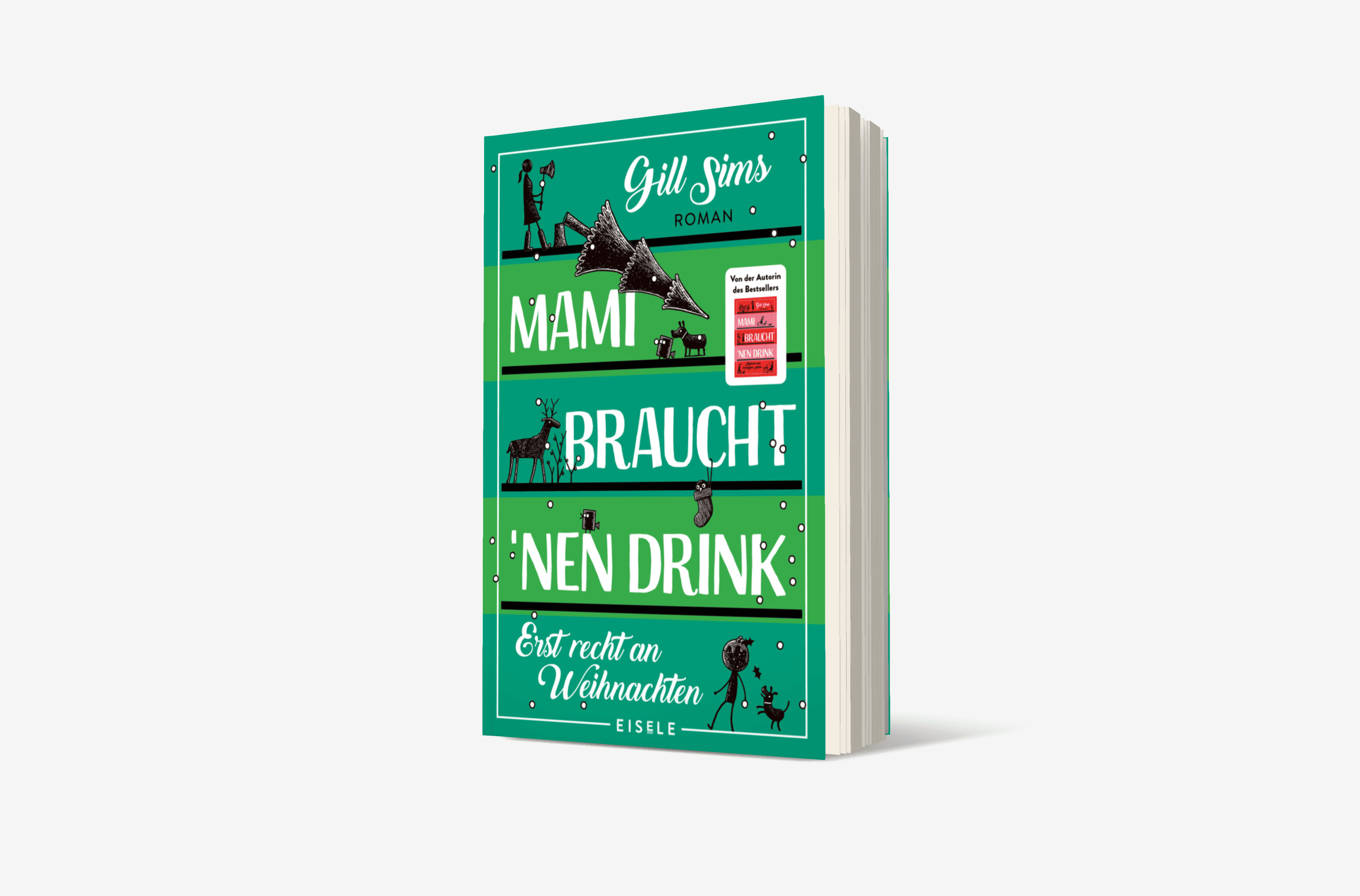 Buchcover von Mami braucht 'nen Drink – erst recht an Weihnachten (Die Mami-Reihe 5)