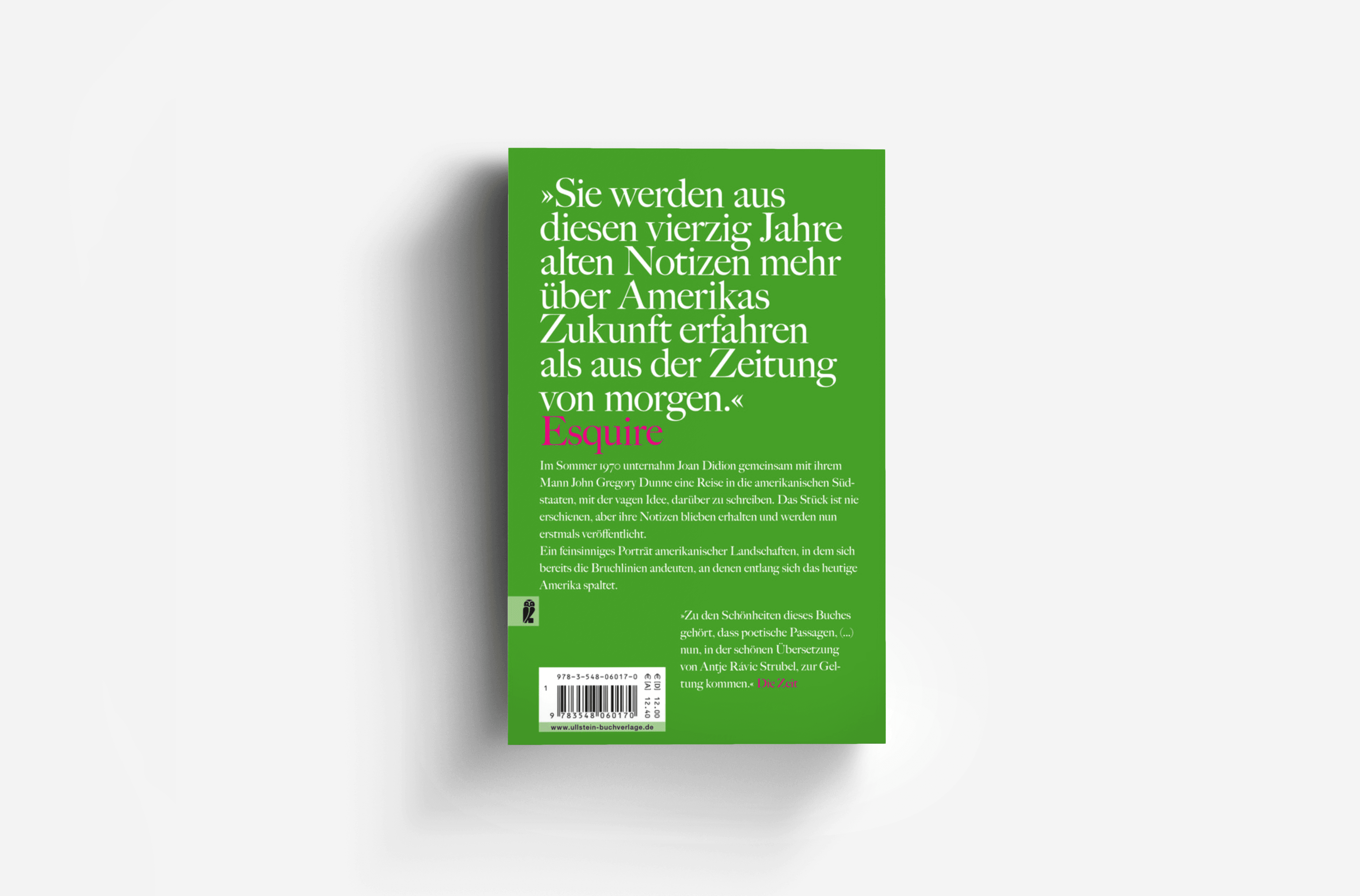 Buchcover von Süden und Westen