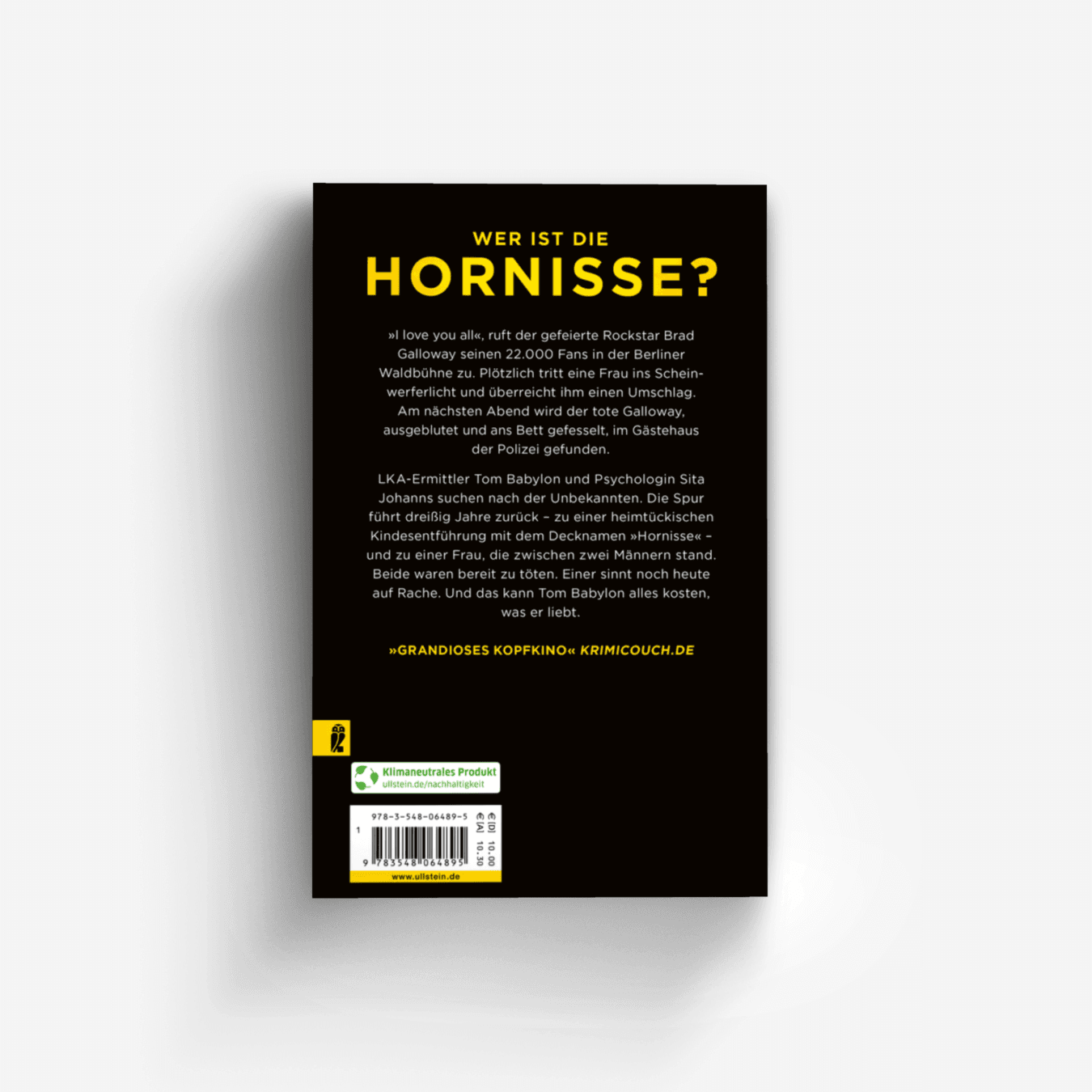 Buchcover von Die Hornisse (Tom-Babylon-Serie 3)