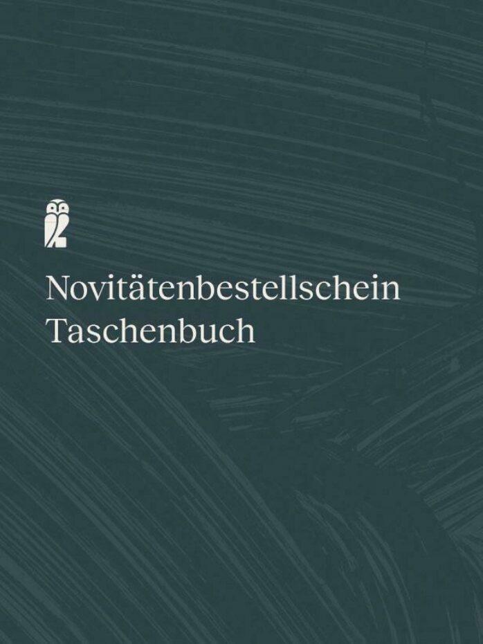 Novitätenbestellschein Taschenbuch